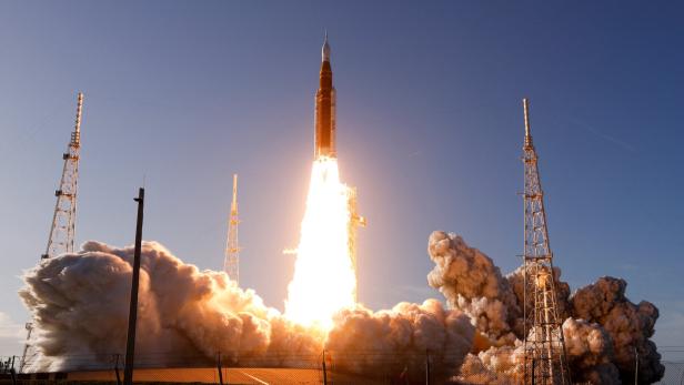 NASA's Artemis II mission to fly by the moon, lifts off from the Kennedy Space Center in Cape Canaveral