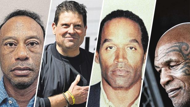 Gefallene Sport-Helden: Woods,Ullrich, O.J. Simpson, Tyson.