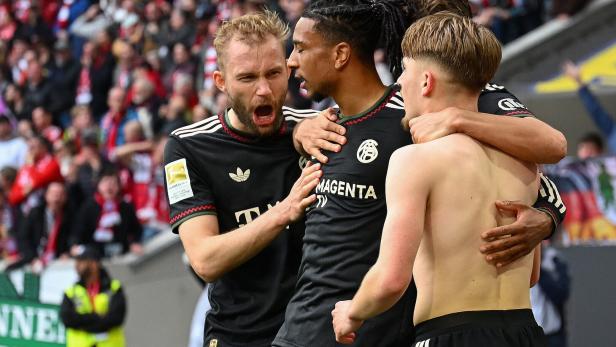 Laimer, Olise und Siegestorschütze Karl