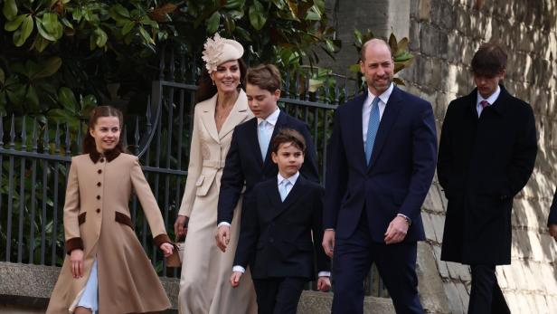 Prinz William und Prinzessin Kate mit ihren Kindern Prinz George, Prinz Louis und Prinzessin Charlotte.