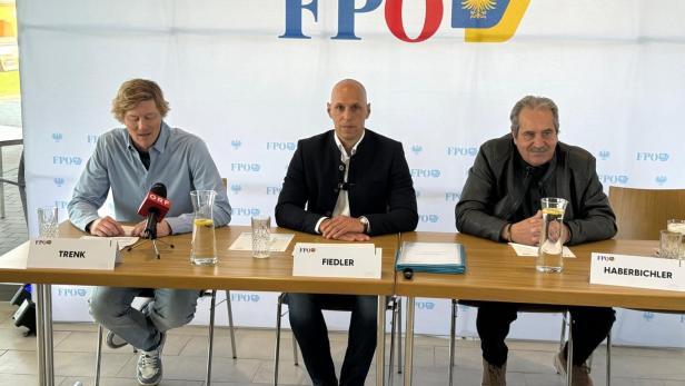 FPÖ-Team: Bernd Trenk, Helmut Fiedler und Wilhelm Haberbichler