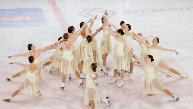 Synchron-Eiskunstlauf-Team Colibris Vienna bei den Staatsmeisterschaften 2025