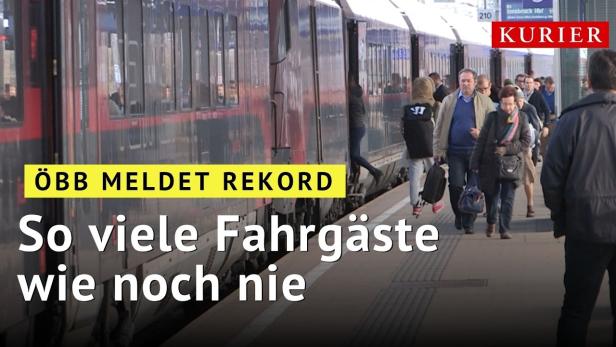 ÖBB meldet Rekord: So viele Fahrgäste wie noch nie