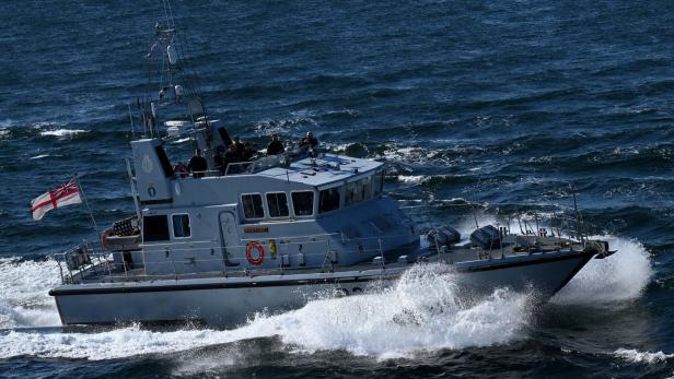 German Navy supply tender Donau during Northern Coasts maneuver in the Baltic Sea.