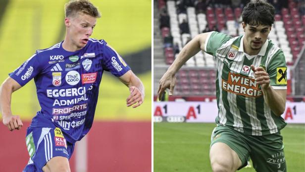 Zukunft bei Rapid: Vincze (l.) und Schöller