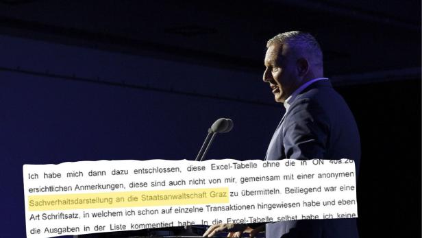 Mario Kunasek und ein Zitat aus einer Zeugeneinvernehmung