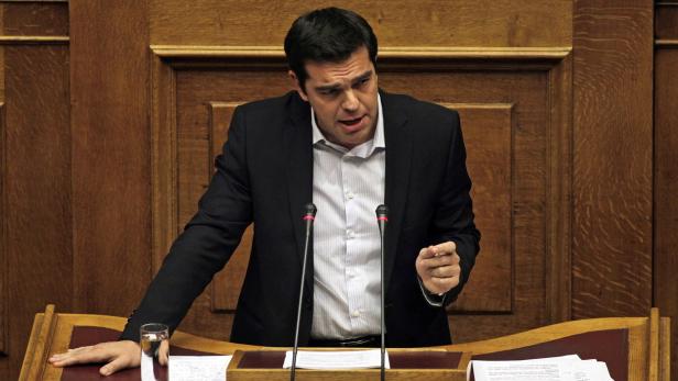 Alexis Tsipras (li.) von der Linken will Neuwahlen...