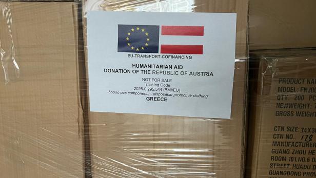 Hilfslieferung für die Insel Lesbos