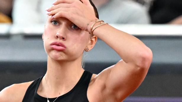 Anastasia Potapowa beim Turnier in Linz.