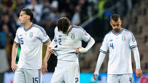 Die Italiener nach der Niederlage in Bosnien-Herzegowina