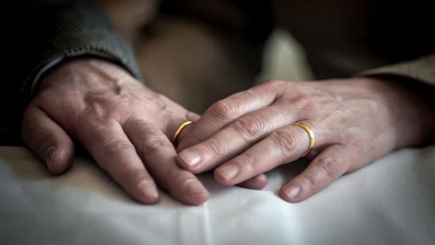 Golden wedding rings