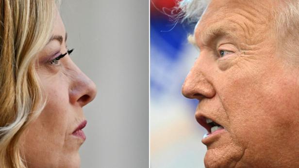 eine Frau und ein Mann in der Seitenansicht