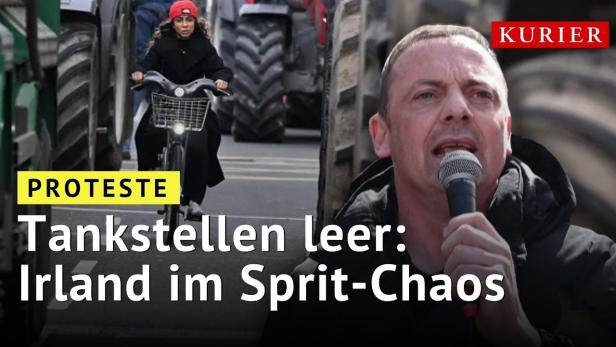 Proteste in Irland: Mehr als jede dritte Tankstelle zeitweise leer