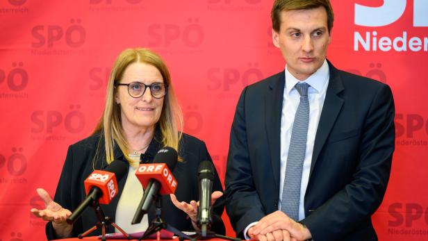 SITZUNG DES ERWEITERTEN SPÖ-LANDESPARTEIPRÄSIDIUMS: KÖNIGSBERGER-LUDWIG (SPÖ) / HERGOVICH (SPÖ)
