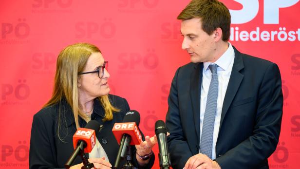 SITZUNG DES ERWEITERTEN SPÖ-LANDESPARTEIPRÄSIDIUMS: KÖNIGSBERGER-LUDWIG (SPÖ) / HERGOVICH (SPÖ)
