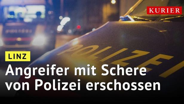 Polizeieinsatz in Linz endet tödlich: 27-Jähriger griff mit Schere an