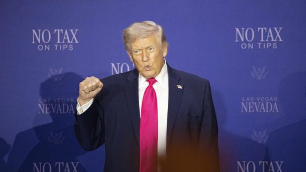 US President Donald Trump hosts 'No Tax on Tips' roundtable in Las Vegas