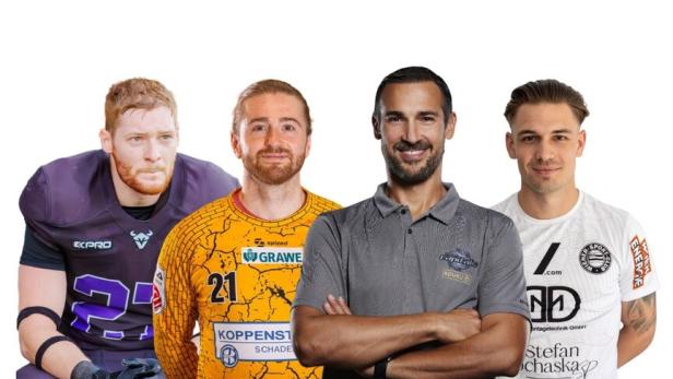 Vier Vollprofis: Huszar, Friedel, Starkbaum und Pfaffl. 