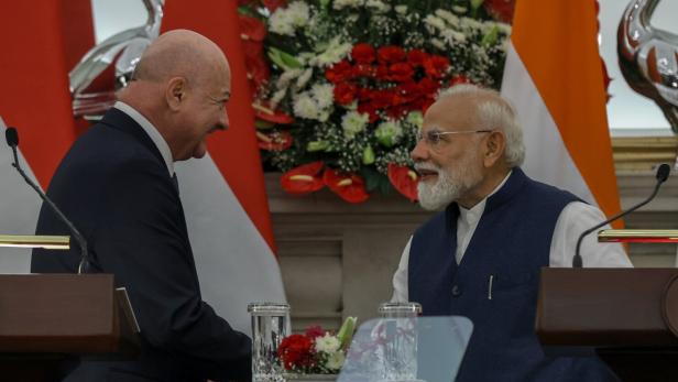 Federal Chancellor of the Republic of Austria Christian Stocker visits India