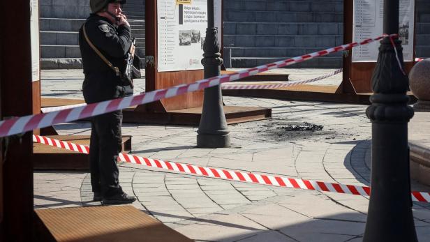 Ein ukrainischer Polizist