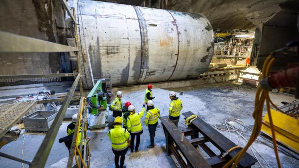 Tunneldurchschlag Tunnelvortriebsmaschine
