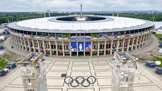 Ein Blick auf das Berliner Olympiastadion.