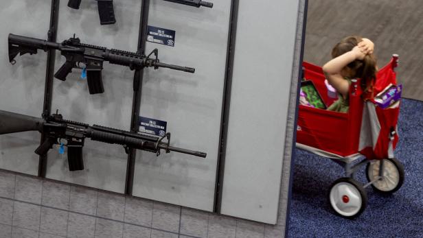 National Rifle Association (NRA) annual meeting in Houston, Texas.