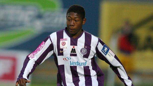 David Alaba in der 2. Liga gegen Gratkorn