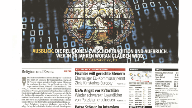 Schlagzeile vom 25.12.2014Die Zukunft des GlaubensKurier