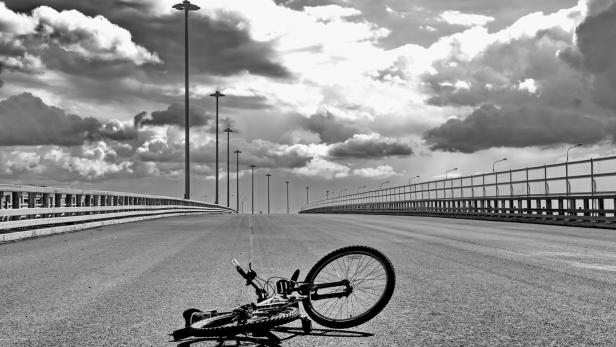 highway and bicycle