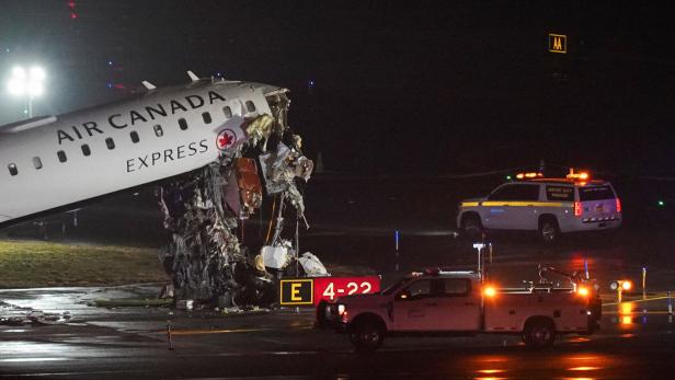 Air Canada Express jet collides with a ground vehicle at LaGuardia airport