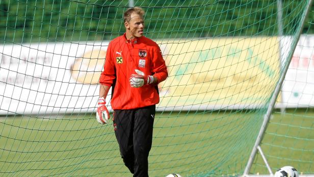 Alexander Manninger beim Training mit dem ÖFB-Nationalteam.