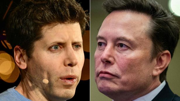 Sam Altman und Elon Musk (rechts)