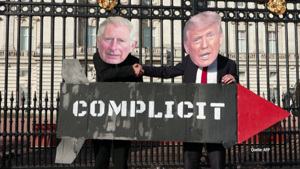 König Charles trifft Trump: Staatsbesuch sorgt für Kritik