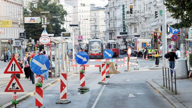 Kreuzung Spitalgasse/Währinger Straße (9. Bezirk) wird zur Baustelle (Archivbild).