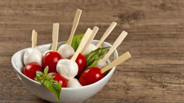 Tomato with Mozzarella and Basil