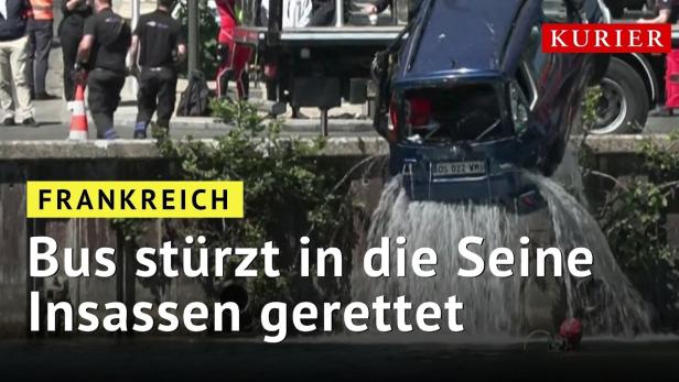 Bus stürzt bei Paris in die Seine – alle Insassen gerettet