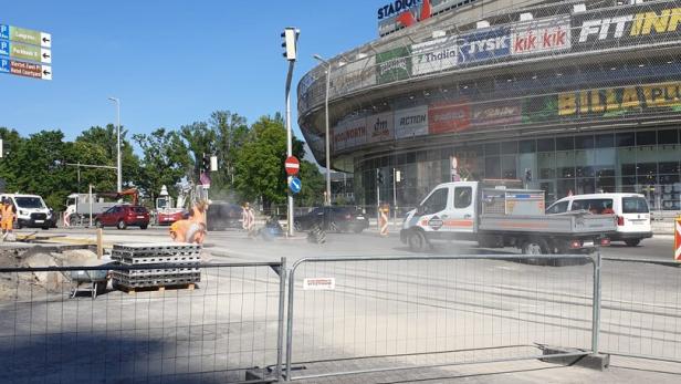 Baustelle Stadion Center.