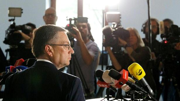 August Wöginger am Tag der Urteilsverkündung