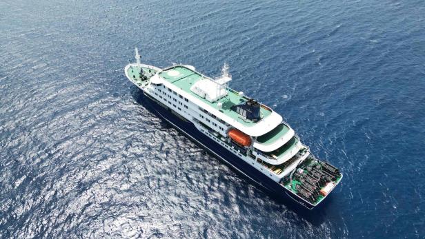 Das Kreuzfahrtschiff "MV Hondius".