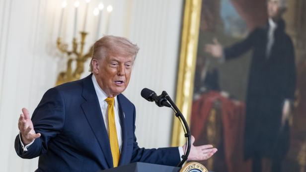 US President Trump and First Lady Melania host Military Mothers' Day event at the White House