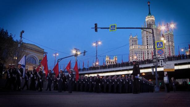 Russische Armee probt V-Day in Moskau