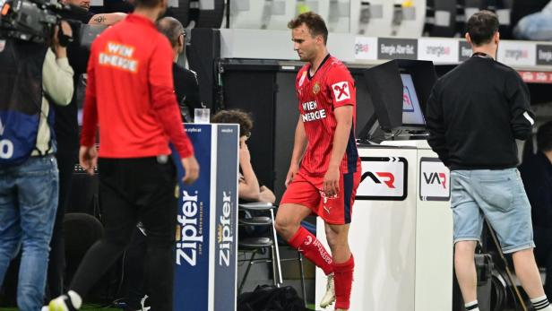 Matthias Seidl flog bei der 1:3-Niederlage von Rapid gegen den LASK vom Platz