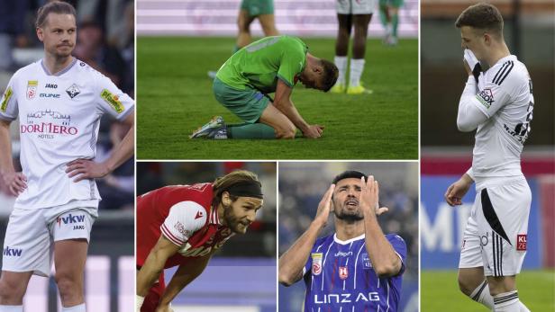 Das große Muffensausen: Die Spieler der 5 Abstiegskandidaten haben in dieser Saison schon einiges mitgemacht