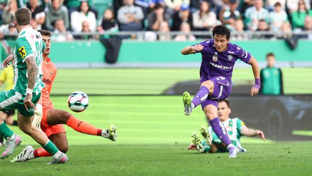 Lee (r.) traf beim Debüt im Derby für Austria gegen Rapid