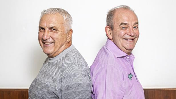 Hans Krankl (l.) und Herbert Prohaska - die Legenden von Rapid und Austria
