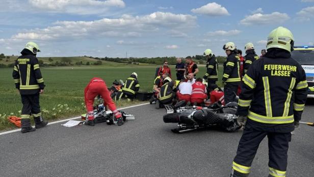Unfallstelle in Gänserndorf