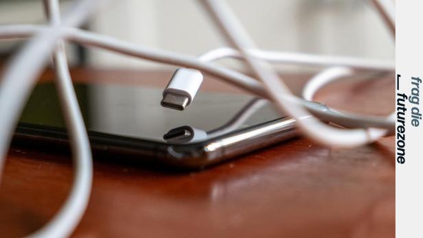 Ein USB-C-Kabel