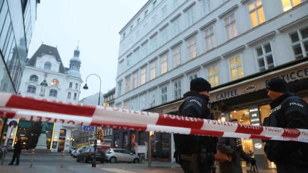 Polizeiabsperrung beim Lugeck