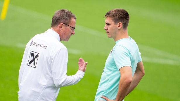 Ralf Rangnick und Maximilian Wöber